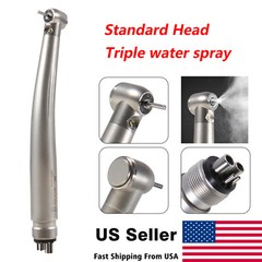 10pcs Dental Fiber Optic LED E-generator High Speed Handpiece 3 Spray 4 Hole st