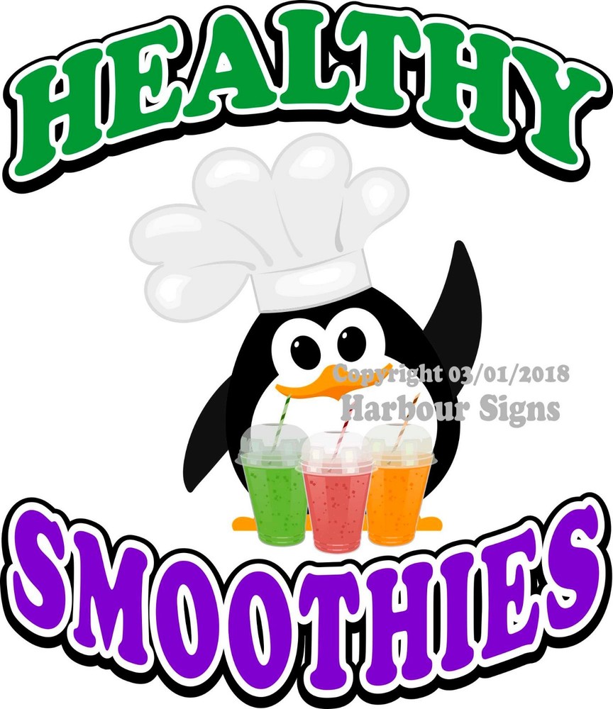 Healthy Smoothies DECAL (Choose Your Size) Food Truck Concession Vinyl Sticker