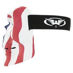 Global Vision Skull Mask Motorcycle Riding Goggles Full Face w/ Red Mirror Lens