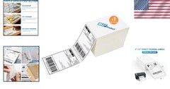 4×6 Thermal Labels – 100 Perforated Shipping Labels for Direct Printing