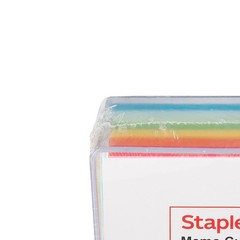 STAPLES Memo Cube Pads, 3.4” x 3.4”, Unruled, Assorted 3.4″ x 3.4″,