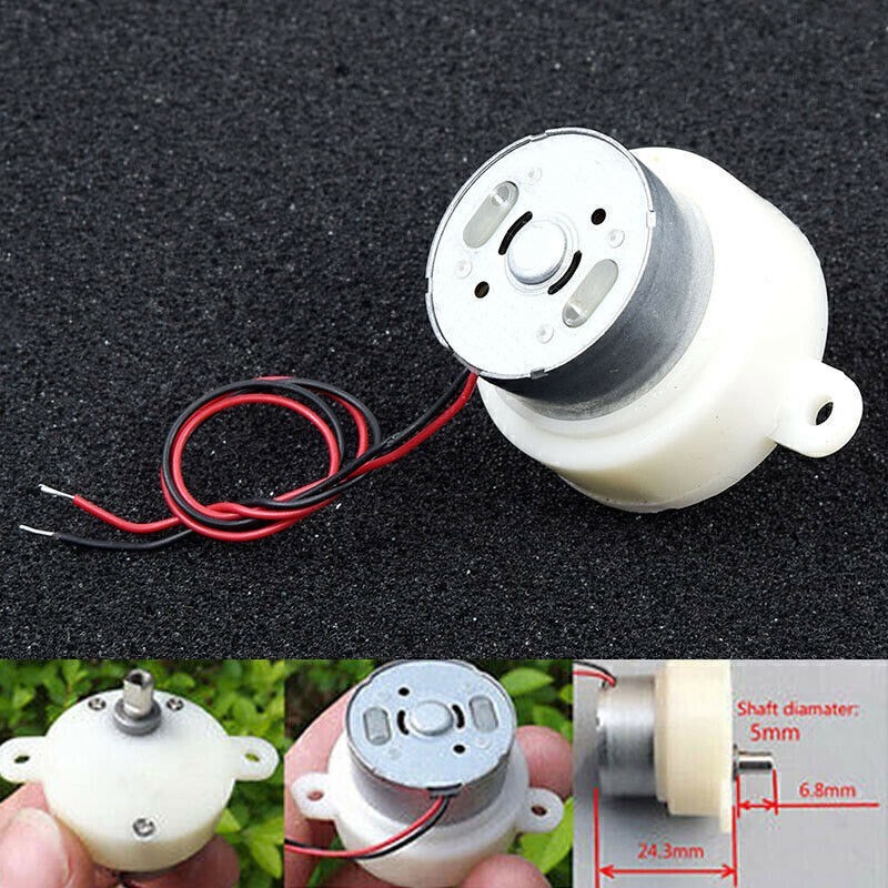 3-9V Small DC Gearmotor Micro Low Slow Speed Gear Motor Metal Gearbox Mini