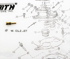 ZENITH Carburetor Idle Jet fit Gravely Super L L8 C GT 12108 13246 10878 Z33