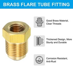 1/4 Inch Female Flare x 3/8 Inch Male Flare Connector SAE 45 Degree Flare