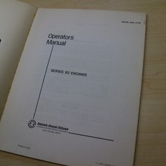 ALLISON DETROIT DIESEL SERIES 92 ENGINE Owner Operator Maintenance Manual book
