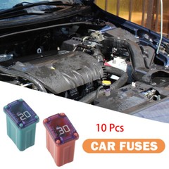 10PCS Micro Cartridge Fuses FMM M-Case Female Fuse For Car Truck SUV – 20A 30A