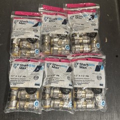 24 Sharkbite Max Push To Connect 1/2”x1/2” PB Polybutylene Adapters New(383)