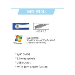 Dental Oral Camera USB 2.0MP 1/4 CMOS for Home Use MD930U Bomaoer