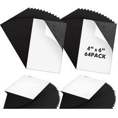 Adhesive Magnetic Sheets 4×6 – Cuttable Flexible Peel & Stick Craft Stickers (64