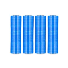 Cast Narrow Banding Stretch Wrap 15″ x 1500′ 63 Gauge Dark Blue Film 4 Rolls