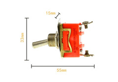 Toggle SWITCH ON/OFF Heavy Duty 15A 125V SPST 2 Terminal Car ATV Waterproof 1-10