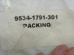 INDUSTRIAL SPARE 9534-1791-301 PACKING KIT NSNP