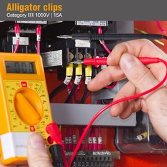 WGGE WG-012 Electronic Test Lead Kit with insulation alligator clips,Multimeters