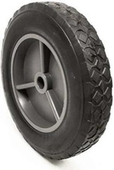 15856 Ardisam Wheel Grey 8 in OD X 5/8 in ID Rubber Vector Tiller Earthquake