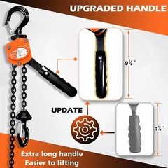 Mini Lever Chain Hoist 1/2 Ton 1100 Lbs Lever Hoist 5 Ft Ratchet Chain Puller Ho