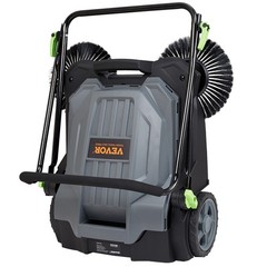 VEVOR Walk-behind Hand Push Floor Sweeper 25.6″ Width 5 Gallon Waste Container