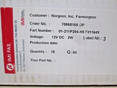 NORGREN IMI FAS 15mm Microsol Direct Acting Solenoid Valve 01-211P204-H5 F011649