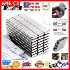 Powerful Neodymium Bar Magnets, Rare Earth Metal Neodymium Magnet – 60 x 10 x…