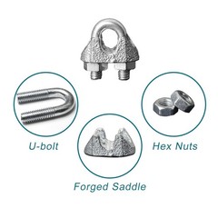 20PCS 1/8″inch Wire Rope Clamp Stainless Steel M3 Wire Cable Clamps