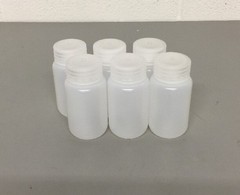 NEW (6) Nalgene Packaging Bottles, 125ml 4oz, Wide Mouth, HDPE