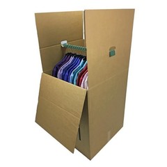 Tall Wardrobe Moving Boxes 3 Pack Space Saving Heavy-Duty Apparel Storage New