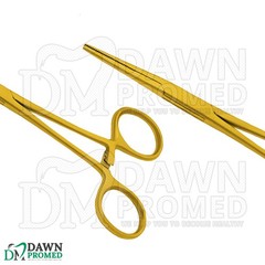 Kelly Hemostat Forceps 5.5″ Straight Full Gold Surgical Instruments German Grade