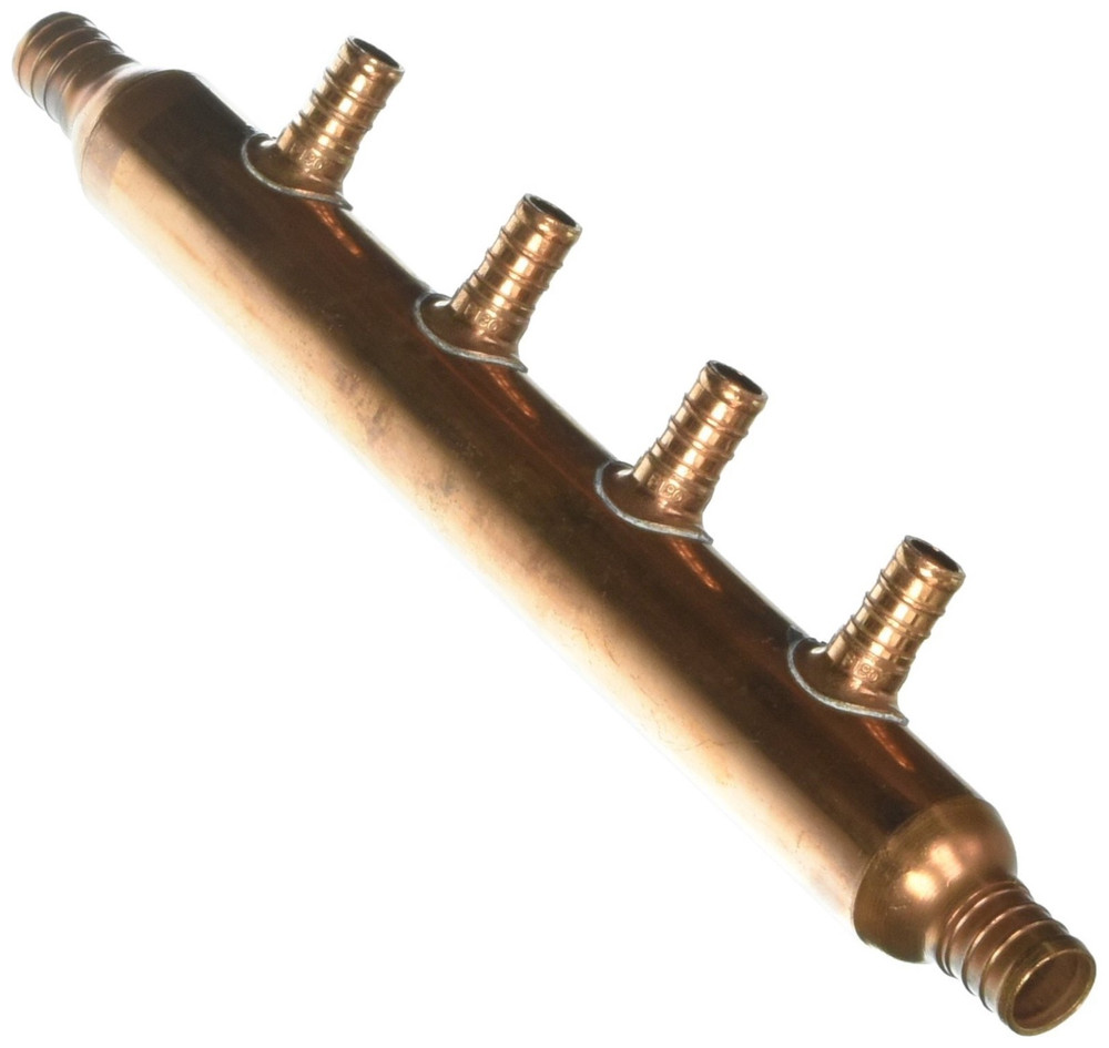SharkBite 3/4″ x 1/2″ Barb Open Copper PEX 4 Port Manifold Crimp 22786A