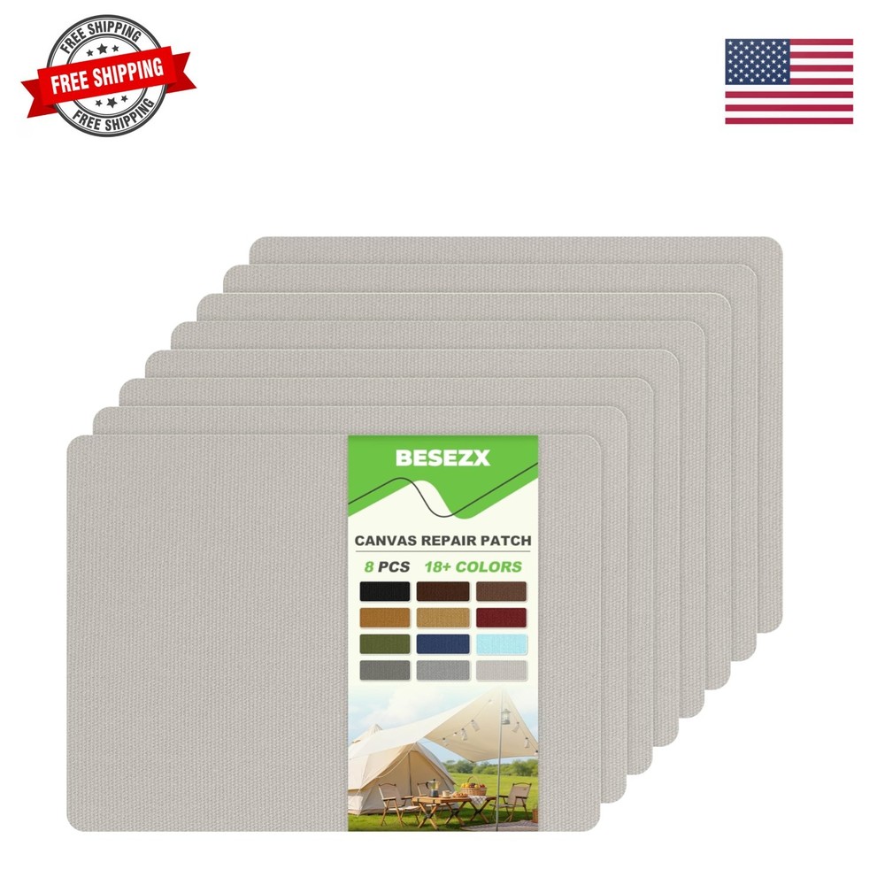 Canvas Repair Patch,Outdoor Gear Patch, 7.87×5.9 Inches 8PCS,Waterproof Self-…