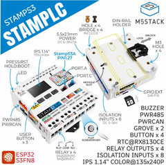 M5Stack StamPLC IoT Programmable Logic Controller Cloud Data Monitoring