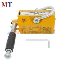 Permanent Magnetic Lifter 440 lbs/200 kg Capacity Yellow Lifting Magnet