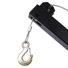 Hydraulic 1000LBS Pickup Truck Crane 360° Swivel Hoist Lift 38″-59″ for Factory