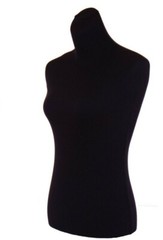 1 Black Jersey, female mannequin torso’s cover to renew dress form, size S ~M