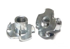 (10) 3/8″-16 x 7/16″ – 4 PRONG- TEE NUTS (T Nuts) ZINC *Larger Qty in our store*
