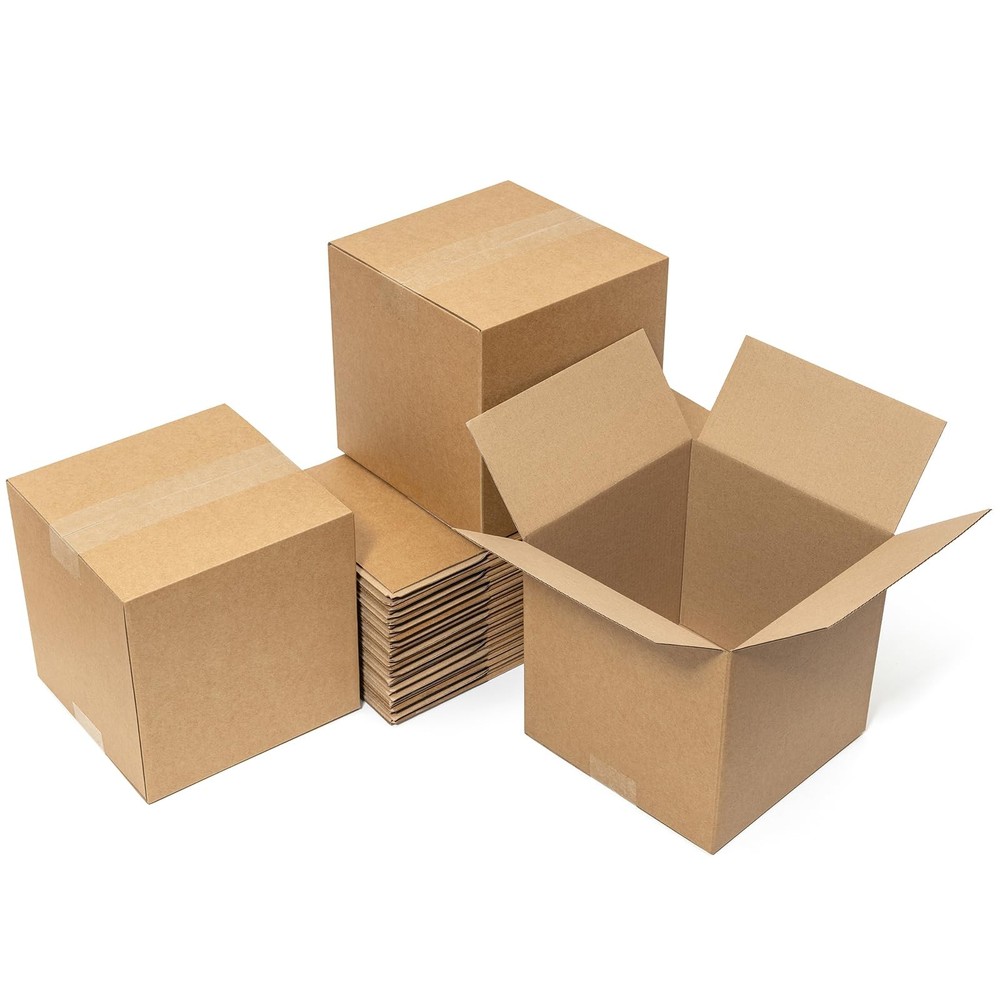 Mefleet 8x8x8″ Shipping Boxes 25 Pack – 8x8x8 inches (25 Pack), Brown
