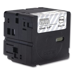 Brother P-Touch BTAG135 0.47 in. x 13.1 ft. P-Touch BTAG Label Tape WT on CL New