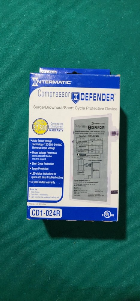 Intermatic CD1-024R Compressor Defender Surge Protector