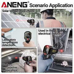 Infrared Laser Thermometer Gun No-Contact Digital Temperature Measurement Tester