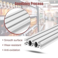 2060 V-Slot Aluminum Profile Extrusion 600-1500mm Linear Rail for CNC 3D Printer
