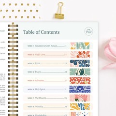 Official Spiral Bible® The Bible in a Year | 52 Week Guided 8.5 X 11, Floral