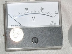 NEW 30 V DC 30V VDC DC VOLT ANALOG VOLTS MIRROR SCALE PANEL METER RV VOLTMETER