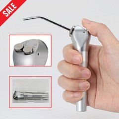 Dental 3 Way Air Water Spray Triple Syringe Handpiece w/ 2 Nozzles Tips Tubes