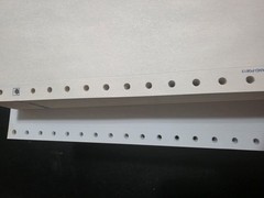 Dot Matrix Tractor Feed Computer Paper — Approx 17lbs 9.5 X11