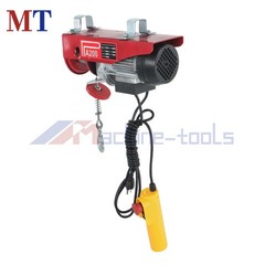 Electric Hoist, 110V 440lbs/200kg Winch with 6.6ft Remote Control Height 20-40ft