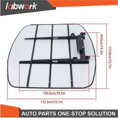 Labwork 52″ X 52″ For ROPS Snow Shield White Canopy Tractor 2″ x 2″ or 2″ x 3″