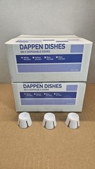 Pac-Dent Disposable Dappen Dish, White, 250/Pk (2-boxes) Brand New Unopened