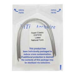 100PCS Dental Orthodontic Niti Arch Wire Natural Form Elastic Round Rectangular