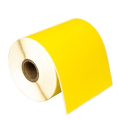 ZEBRA 4×6 COLOR (4″ x 6″) YELLOW Direct Thermal Labels 1″ Core – (15) Rolls/250