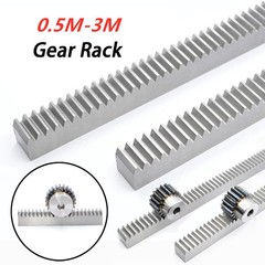 0.5/1/1.5/2/2.5/3M Spur Gear Racks For CNC Linear Motion Pitch 1.57mm to 9.42mm