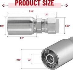 52 Pcs Quick Connect Air Hose Fitting Kit 1/4″ 3/8″ 1/2″ Push to Connect Air Fit