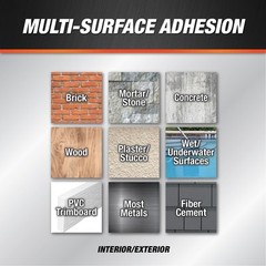 DAP All Purpose Gray Adhesive and Filler 8.6 Oz Strong Multi-Surface Bonding